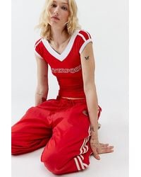 Urban Outfitters - Sporty Ringer V-Neck Tee - Lyst