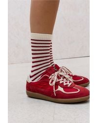 Out From Under - Stripe Rib Socks - Lyst