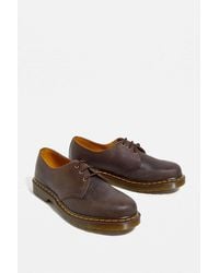Dr. Martens - 1461 Crazy Horse Dark Brown Leather Oxford Shoes - Lyst