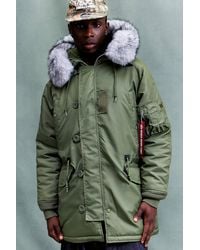 Alpha Industries - Sage Green N-3b Vf 59 Winter Parka Jacket - Lyst