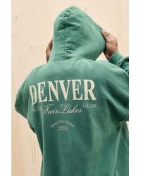 Urban Outfitters - Uo Green Denver Hoodie - Lyst