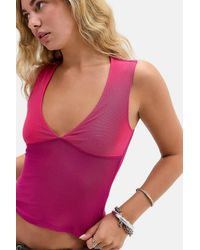 Motel - Lihat Pink & Purple Top - Lyst