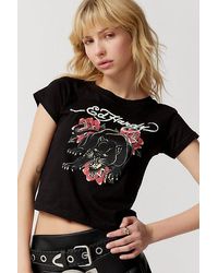 Ed Hardy - Rose Panther Tee - Lyst