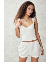 Urban Outfitters - Uo Sydney Shirred Top - Lyst
