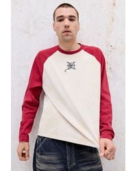 Ed Hardy - Uo Exclusive Red Gothic Raglan T-shirt - Lyst