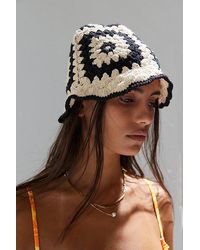 Urban Outfitters - Granny Square Crochet Bucket Hat - Lyst