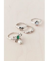 Urban Outfitters - Molten Bow Ring Set - Lyst