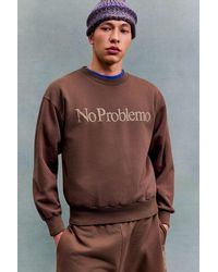 No Problemo - Uo Exclusive Brown Sweatshirt - Lyst