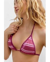 iets frans... - Striped Seamless Bikini Top - Lyst