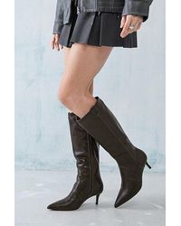 Urban Outfitters - Uo Western Leather Kitten Heel Boots - Lyst