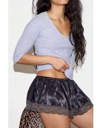 Out From Under - Lace Satin Shorts - Lyst