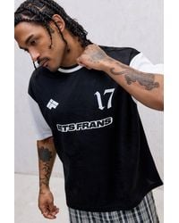 iets frans... - Black Botanical Football Graphic Tee - Lyst