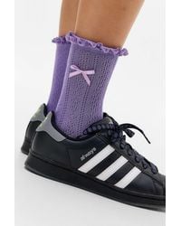 Out From Under - Pointelle Bow Socks - Lyst