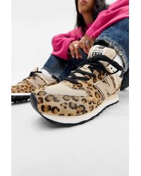 New Balance - Leopard Print 574 Trainers - Lyst