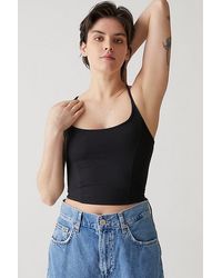 Urban Outfitters - Uo Cabana Cropped Ribbed Cami - Lyst