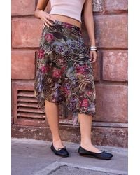 Urban Outfitters - Uo Asymmetric Mesh Midi Skirt At - Lyst