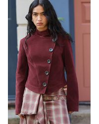 Urban Outfitters - Uo Brody Faux Suede Asymmetric Jacket - Lyst