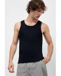 BDG - Black Ribbed Vest Jacket - Lyst