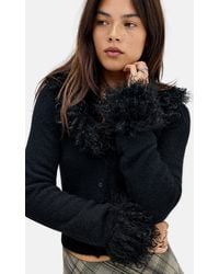 Urban Outfitters - Uo Melody Faux Fur Trim Cardigan - Lyst