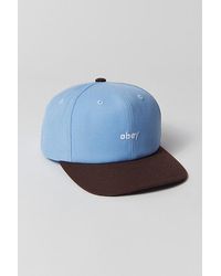 Obey - 2-Tone Lowercase Snapback Hat - Lyst