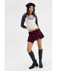 Urban Outfitters - Uo Gigi Burnout Lace Mini Skirt - Lyst