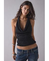 Urban Outfitters - Uo Cougar Strappy Open-Back Cowl Neck Halter Top - Lyst
