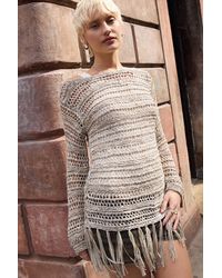 BDG - Fringed Stitch Top - Lyst