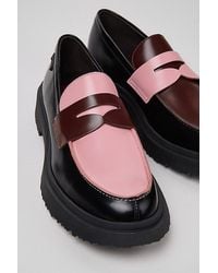 Camper - Walden Leather Moc Toe Loafer Shoe - Lyst