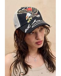 Ed Hardy - Soaring Eagle Trucker Cap - Lyst