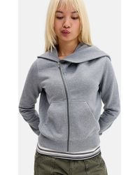 Urban Outfitters - Uo Claude Asymmetric Zip-through Hoodie - Lyst