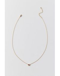 Urban Outfitters - Delicate Geo Rhinestone & Gem Charm Necklace - Lyst
