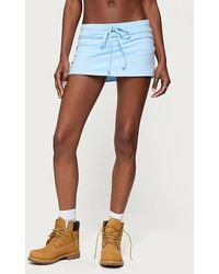 Edikted - Bayside Slitted Mini Skort - Lyst