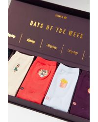 Stance Days Of The Week Sock Box Set - Red