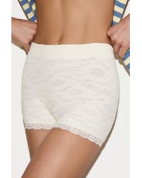 Out From Under - Lace Trim Mini Shorts - Lyst