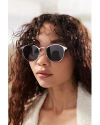 Urban Outfitters - Uo Essential Metal Half-Frame Sunglasses - Lyst