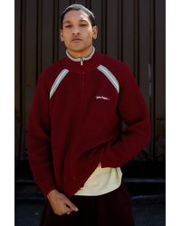 iets frans... - Sports Zip-through Mesh Knit Jumper - Lyst