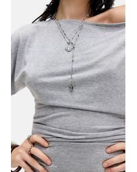 Silence + Noise - Silence + Noise Gemstone Lariat Necklace - Lyst