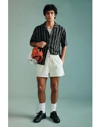 Standard Cloth - Liam Black Stripe Crinkle Shirt - Lyst