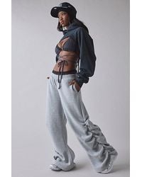 1st Position By Tinashe - Uo Exclusive Nasty Girl Ruched Wide Leg Sweatpant - Lyst