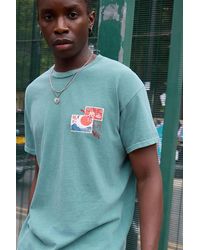 Urban Outfitters - Uo Green Japan Postcard Graphic Tee - Lyst