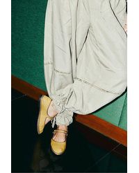 Flabelus - Linen Mary Jane Flat - Lyst
