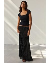 BDG - Drew Cap Sleeve Square Neck Cropped Tee Top - Lyst