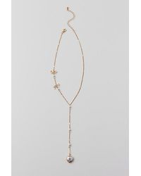 Urban Outfitters - Delicate Pearl Lariat Necklace - Lyst