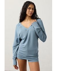 Out From Under - Soft Serve Double-V Long Sleeve Top - Lyst