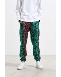 Raised By Wolves Leopard Camo Sweatpant - Green