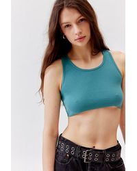 Urban Renewal - Remade Overdyed Cropped Raw Cut Tank Top - Lyst