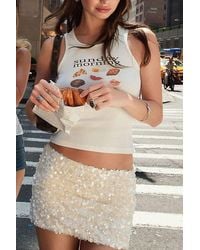 Edikted - Evelina Sequin Mini Skort - Lyst
