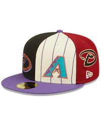 KTZ 59fifty Arizona Diamondbacks Logo Pinwheel Fitted Hat - Red