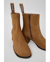 Camper - Kora Leather Zip-Up Ankle Boot - Lyst