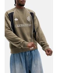 iets frans... - Khaki Piped Sweatshirt - Lyst